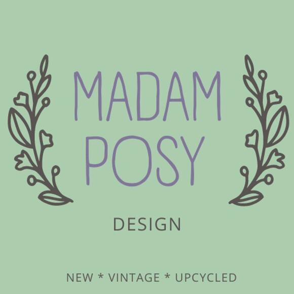 Madam P. Upcycled Vintage Chenille Sweatshirt sz. M #YY - Picture 10 of 10